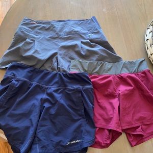 Brooks running shorts (lot of 3) size small